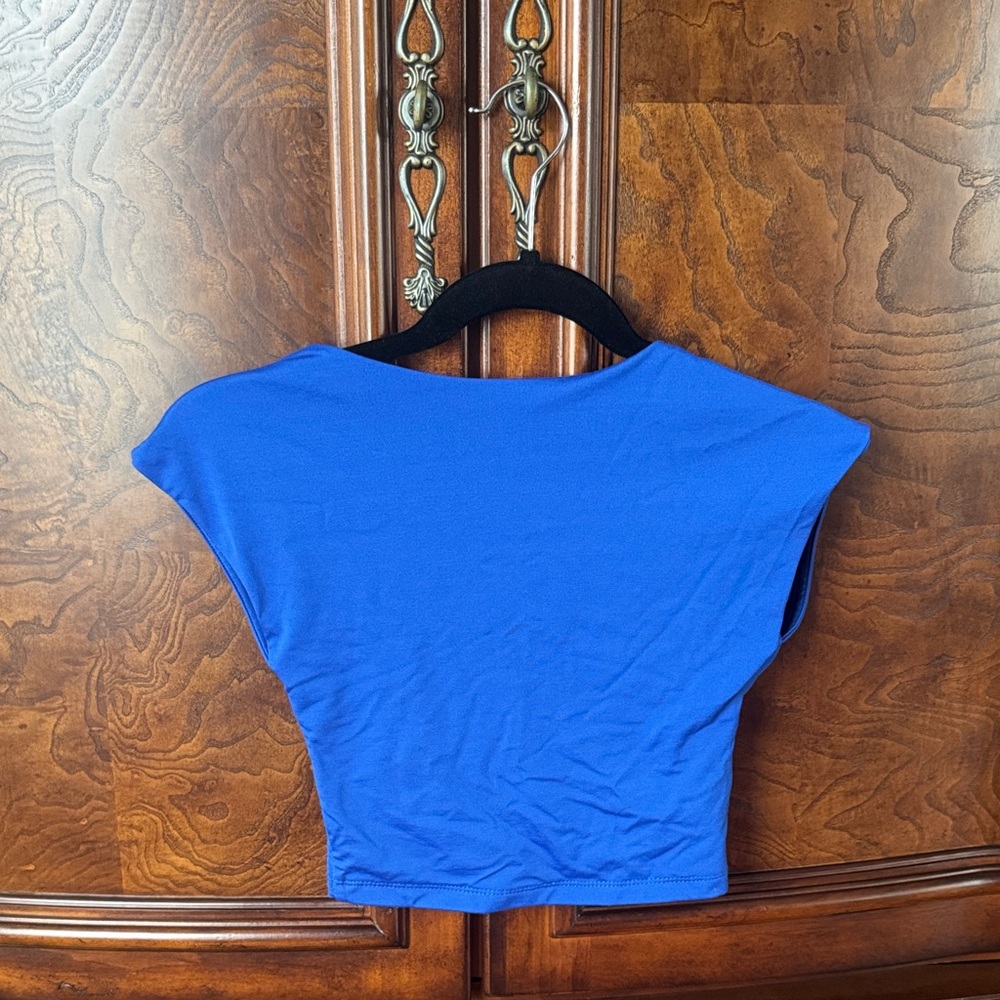Blue Women's Open Backed Top NWOT